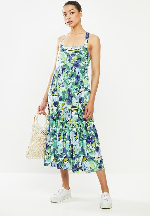 MILLA - Printed tiered dress - multi
