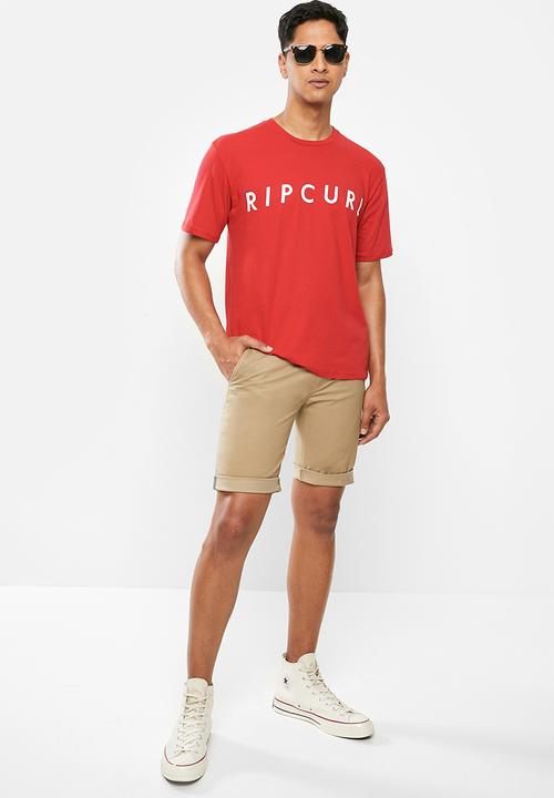 Rip Curl - Classic geo tee - red