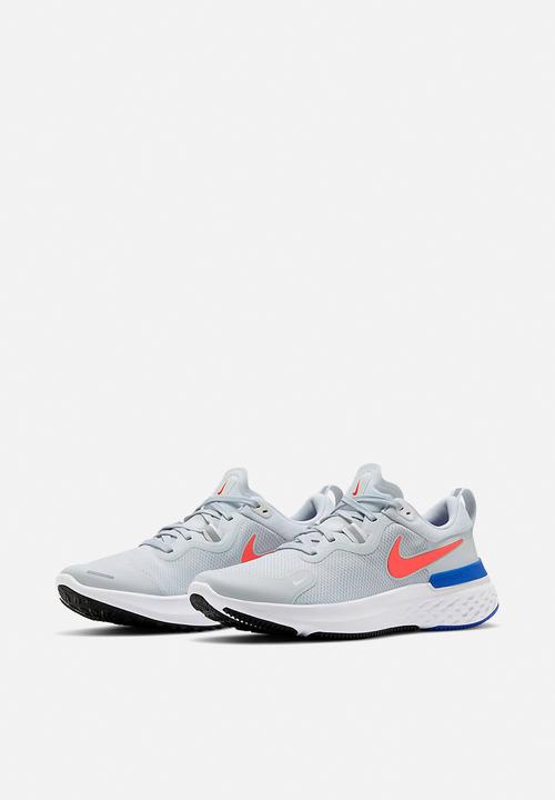 Nike - Nike react miler - cw1777-008 - pure platinum/bright crimson-racer blu