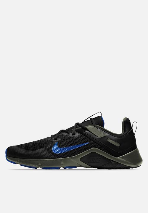 Nike - Nike legend essential - black & racer blue-newsprint
