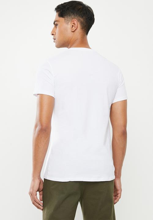 Diesel  - Randal crew neck short sleeve 3 pack tees - white