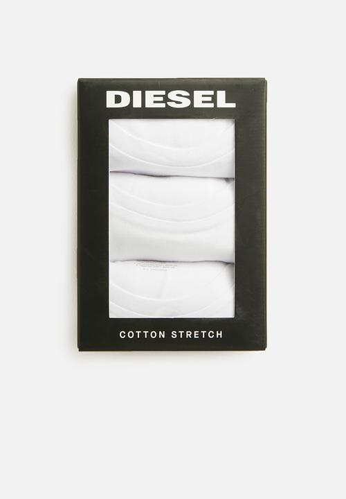 Diesel  - Randal crew neck short sleeve 3 pack tees - white