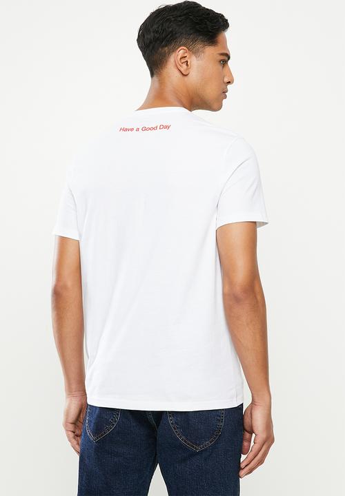 Lee  - Bottle lid tee - white