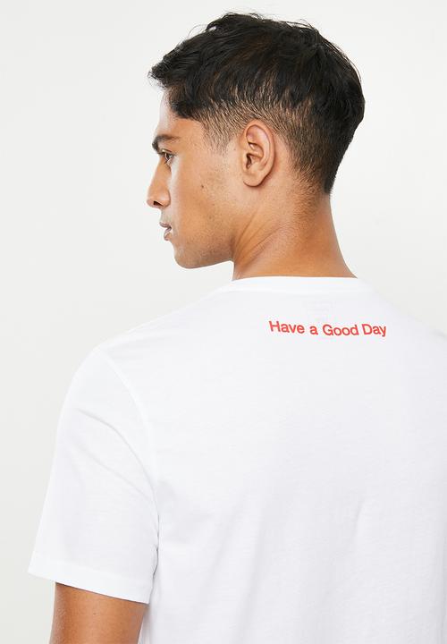 Lee  - Bottle lid tee - white