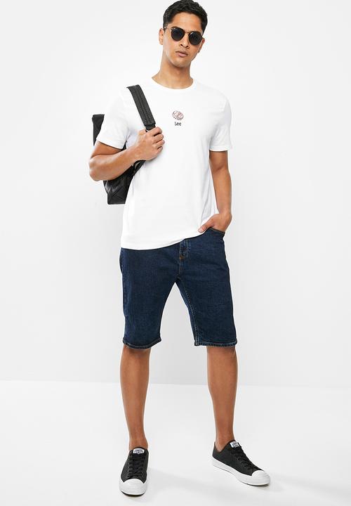 Lee  - Bottle lid tee - white