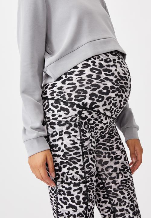 Cotton On - Maternity love you a latte 7/8 tight - water animal grey