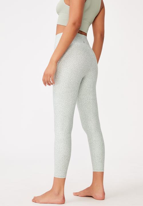 Cotton On - Strike a pose yoga 7/8 tight - splatter texture mint chip