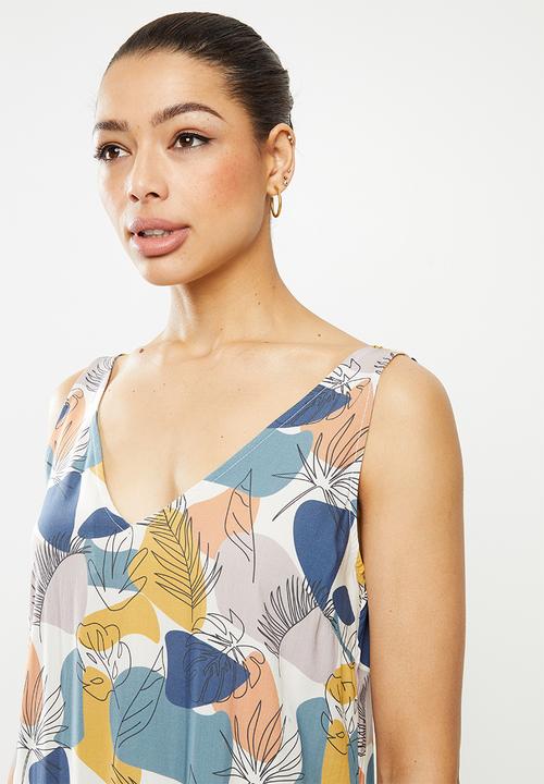 edit - Built up midi dress - multi 