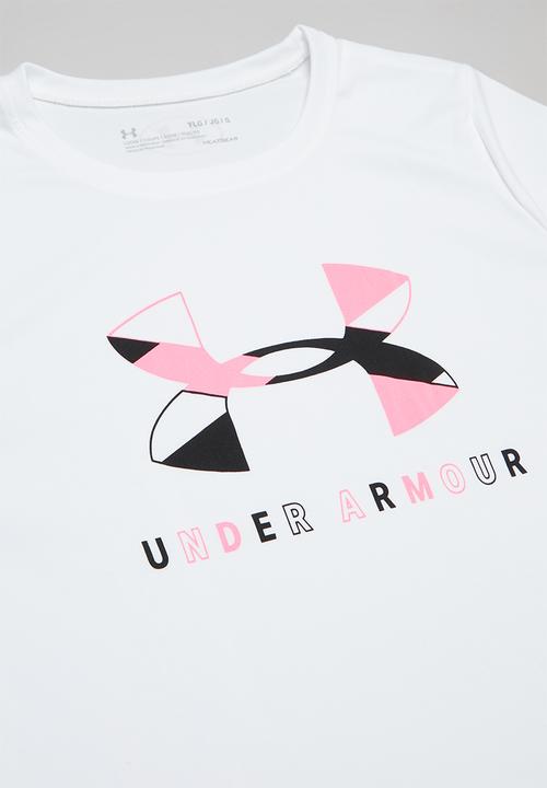 Under Armour - Tech graphic big logo short sleeve T-shirt - white