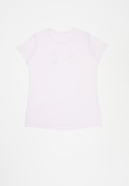 Under Armour - Tech graphic big logo short sleeve T-shirt - lilac