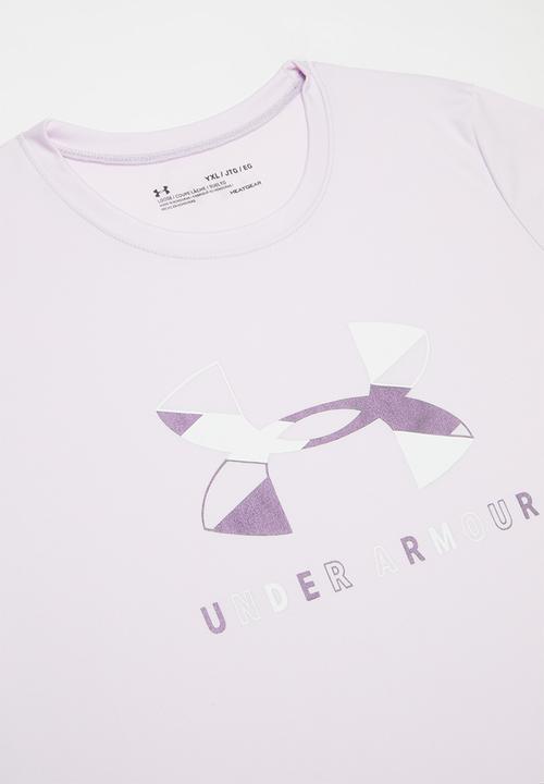 Under Armour - Tech graphic big logo short sleeve T-shirt - lilac