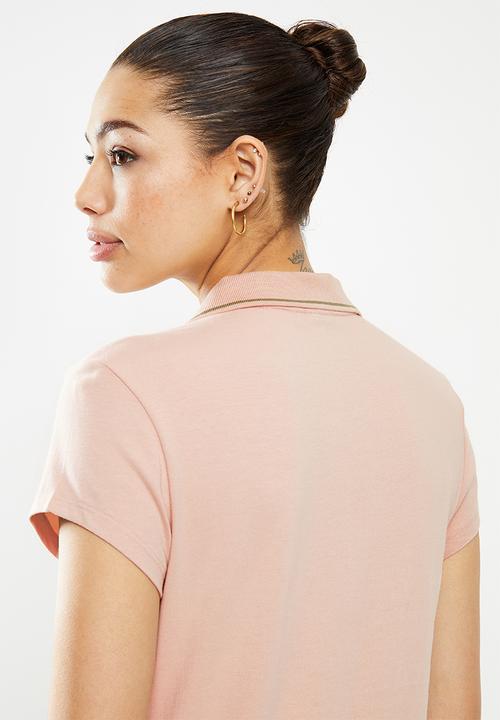 POLO - Clc chelsea short sleeve crest stretch golfer -blush