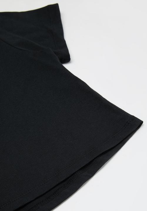 Nike - G nsw tee crop rtlp - black & gold