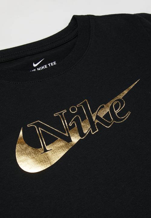 Nike - G nsw tee crop rtlp - black & gold