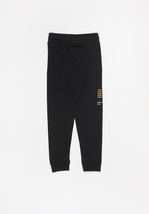 Nike - B nsw swoosh pant - black & gold