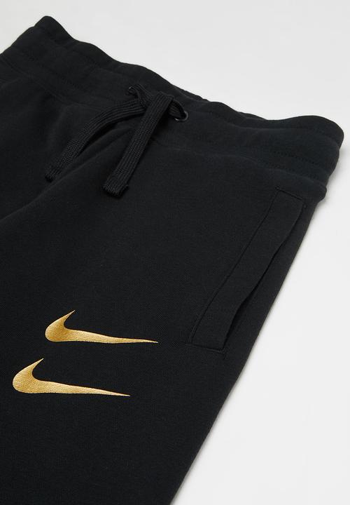 Nike - B nsw swoosh pant - black & gold