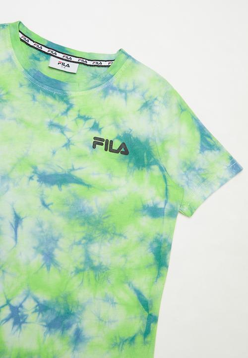 FILA - Mono noose tie dye tee - green & blue 