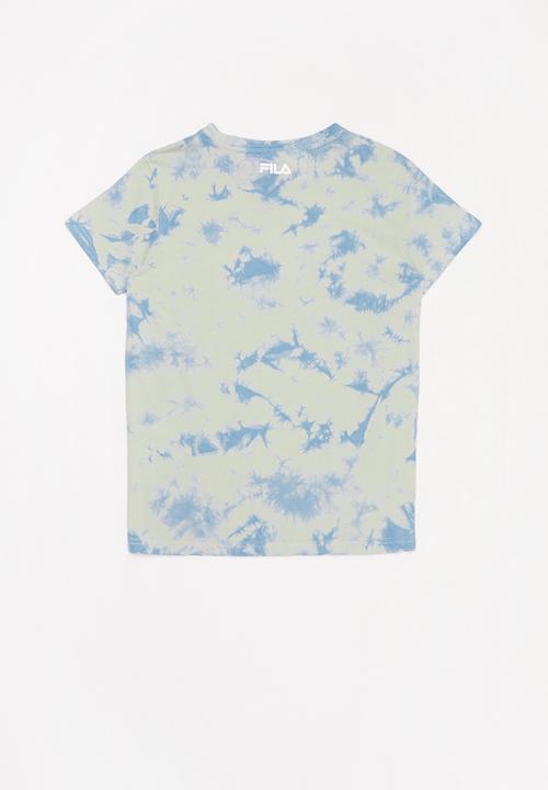 FILA - Mono deckle tie dye tee - blue & grey 