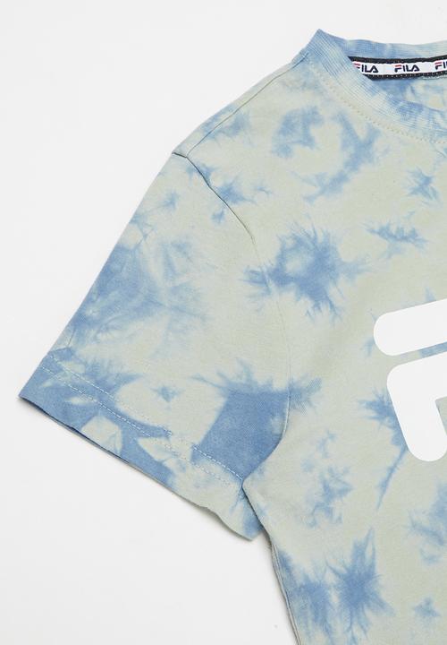 FILA - Mono deckle tie dye tee - blue & grey 