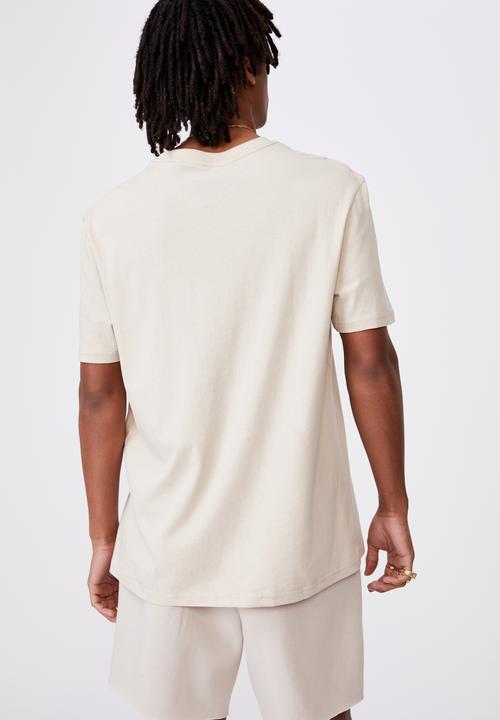 Factorie - Regular graphic t shirt - beige
