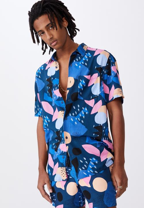 Factorie - Resort shirt - navy shapes
