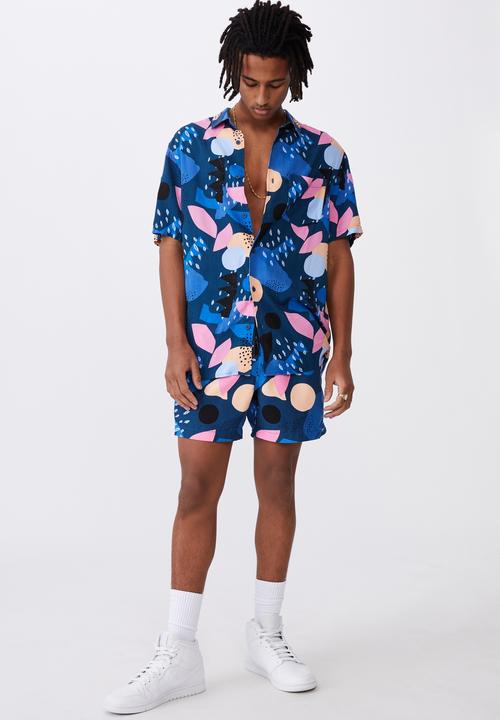 Factorie - Resort shirt - navy shapes