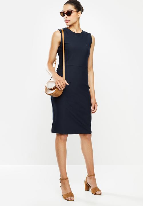 POLO - Excl sleeveless bodycon dress -navy