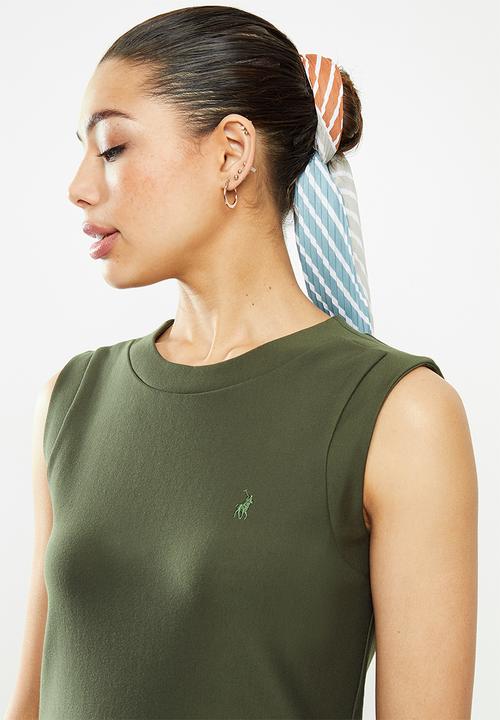 POLO - Excl sleeveless bodycon dress -fatigue