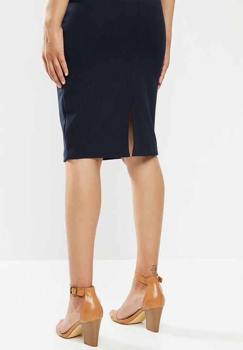 POLO - Caty stretch skirt -navy