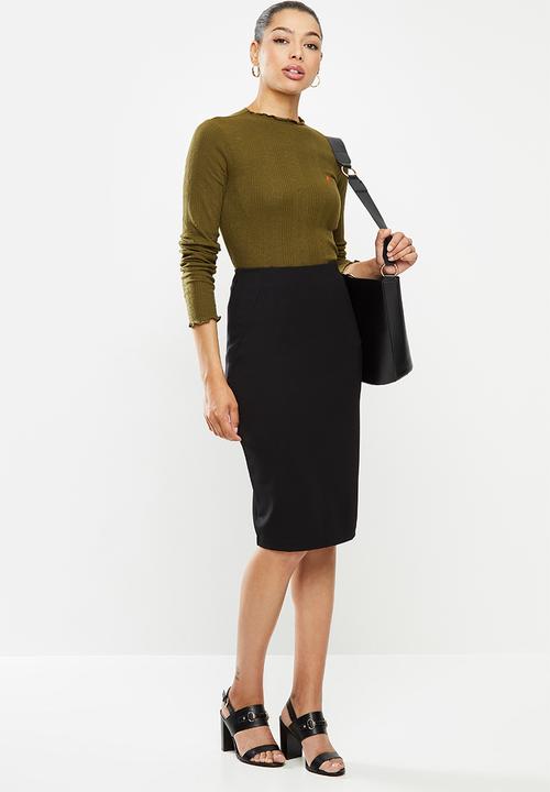 POLO - Caty stretch skirt -black
