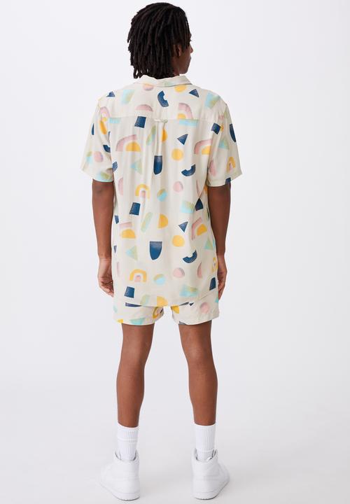 Factorie - Resort shirt - ecru shapes