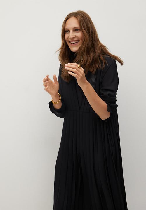 MANGO - Dress lali - black
