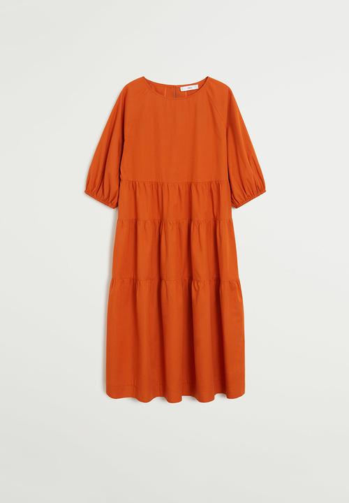 MANGO - Dress sia - orange