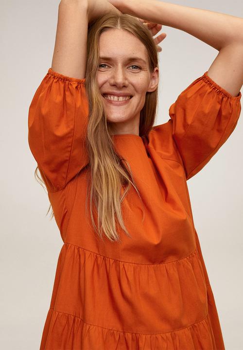 MANGO - Dress sia - orange