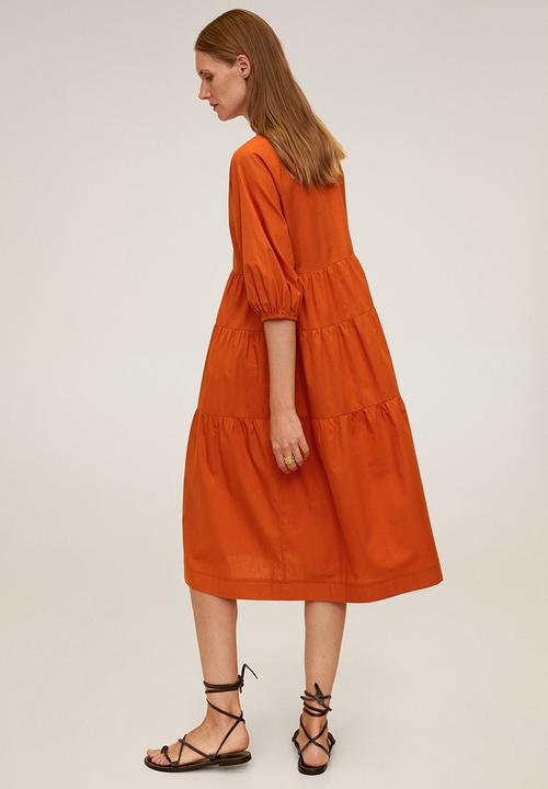 MANGO - Dress sia - orange