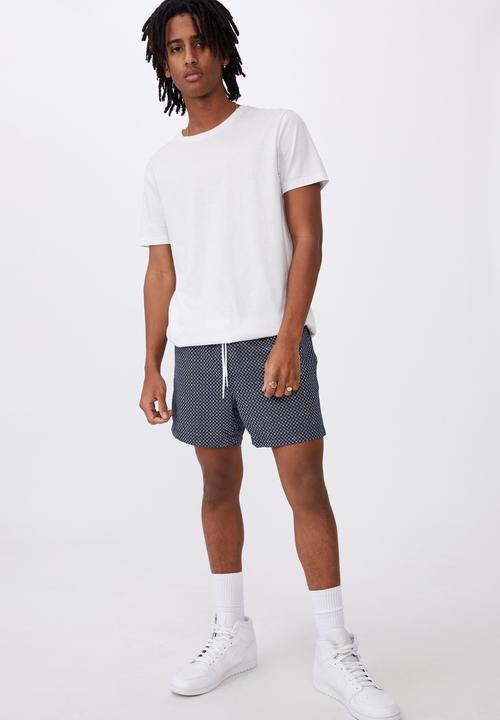 Factorie - Resort short - navy geo