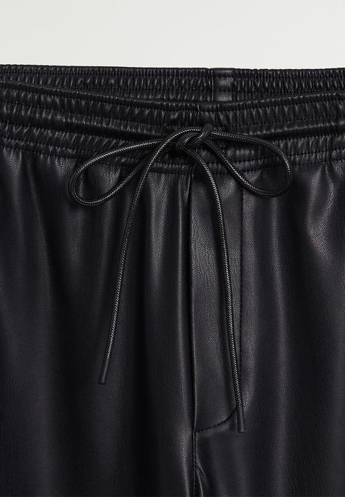 MANGO - Trousers apple - black