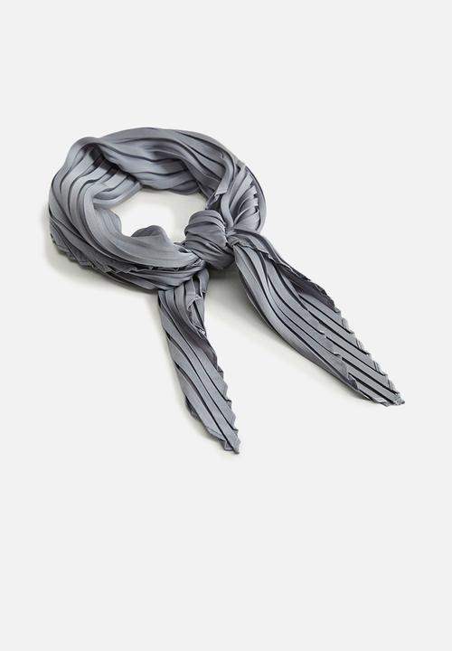 MANGO - Neck scarf plain  - blue