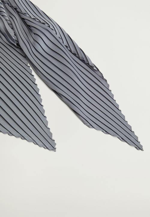 MANGO - Neck scarf plain  - blue