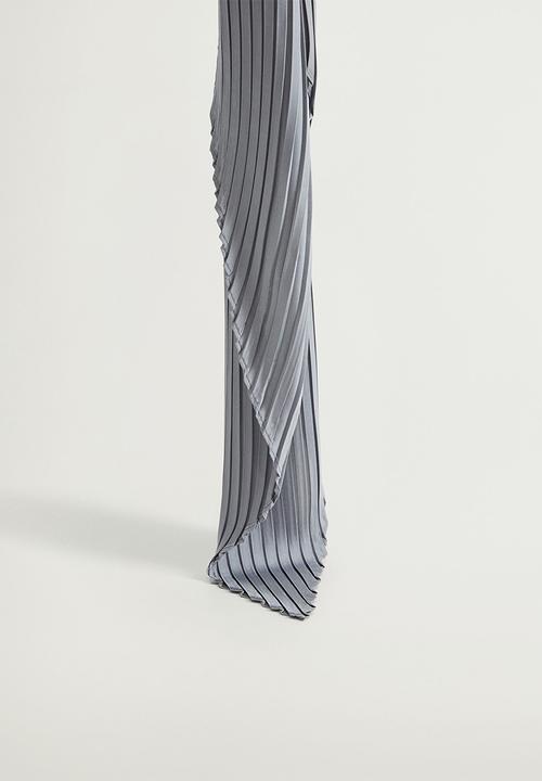 MANGO - Neck scarf plain  - blue