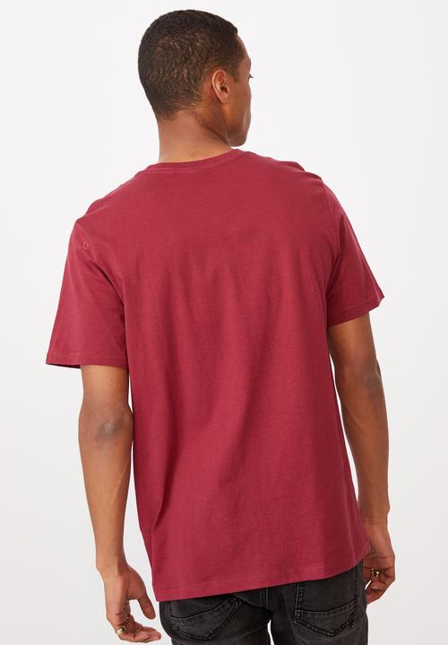 Cotton On - Tbar text T-shirt - rosewood