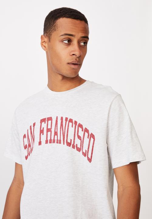 Cotton On - Tbar text t-shirt - white 