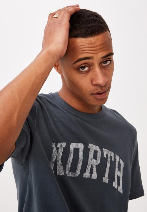 Cotton On - Tbar text T-shirt - ocean teal
