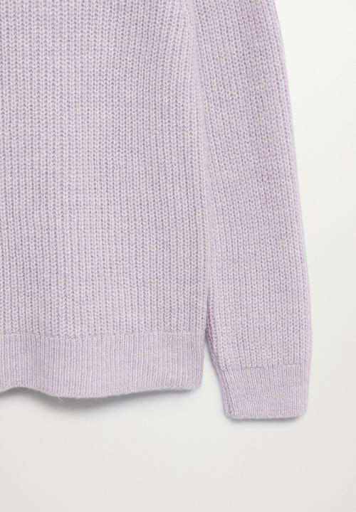 MANGO - Sweater faldo - purple