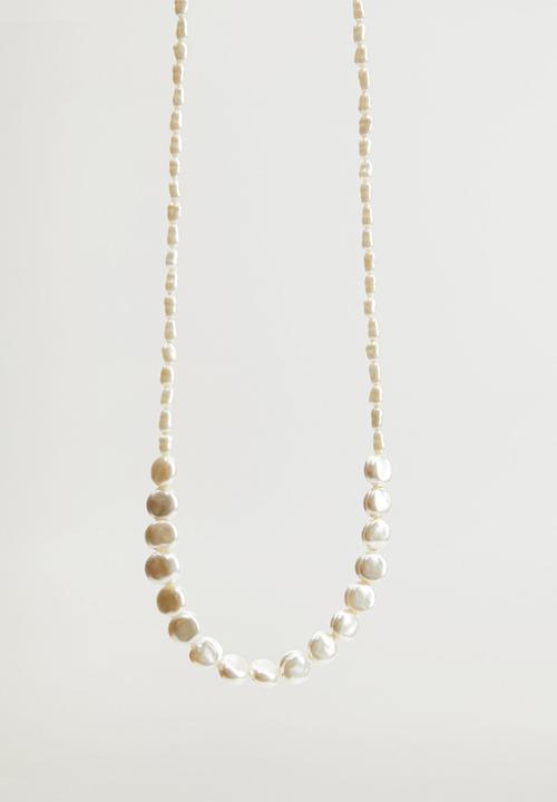 MANGO - Necklace marga - grey