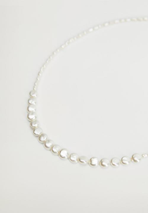 MANGO - Necklace marga - grey