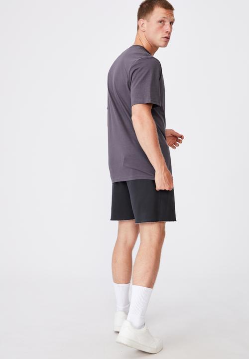 Cotton On - Tbar text T-shirt - late night blue