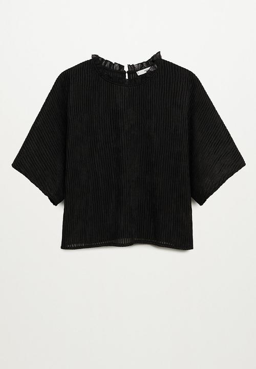 MANGO - T-shirt kalista - black