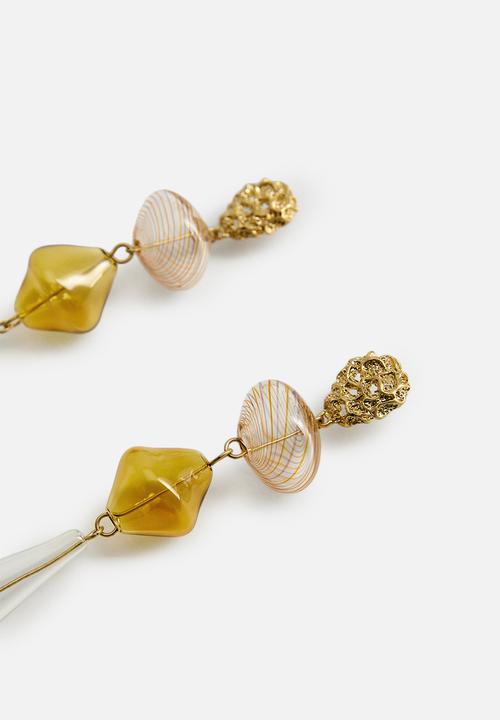 MANGO - Jennifer earrings - yellow