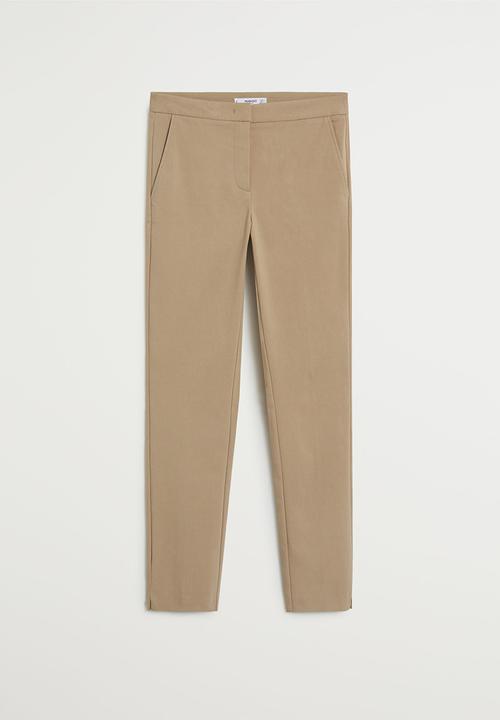 MANGO - Trousers cola - brown
